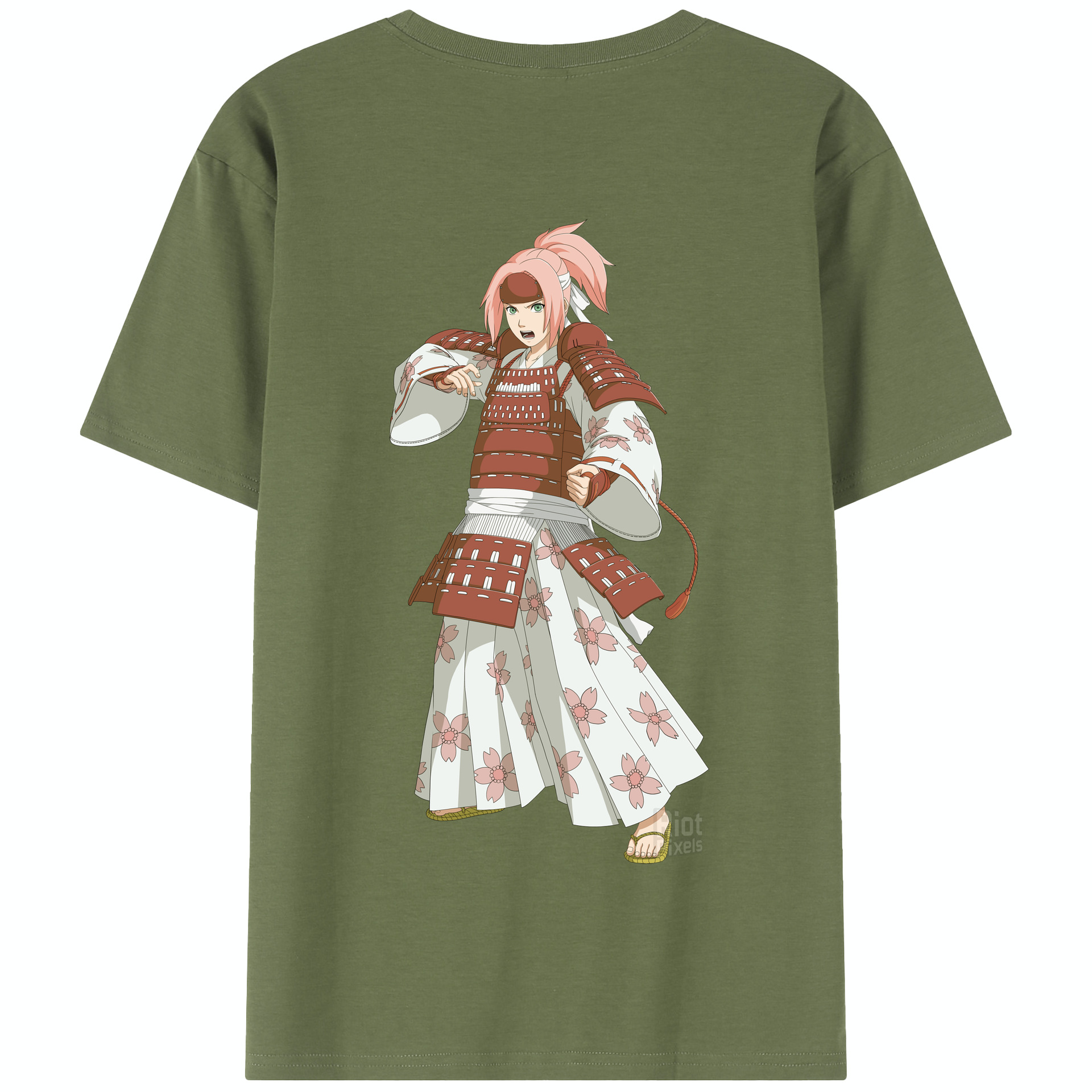 （画像用） NARUTO -ナルト- 春野サクラ Haruno Sakura 綿100％半袖Tシャツ（背面プリント）